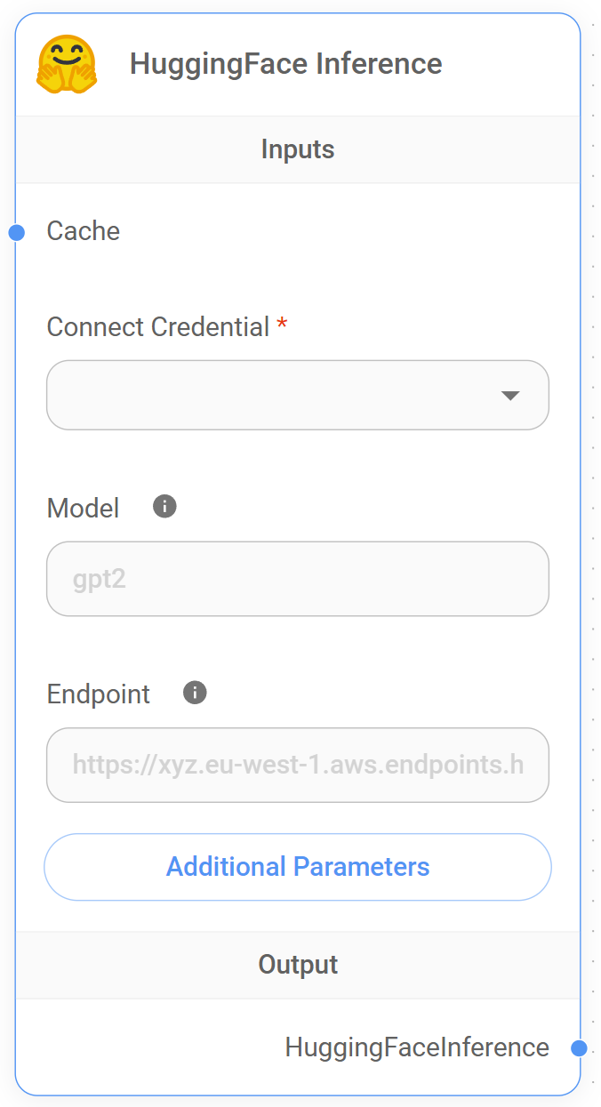 <p>HuggingFace Inference Node</p>